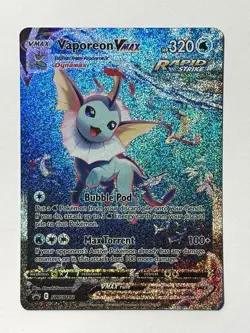 Pokemon Vaporeon VMAX SWSH182 Sword & Shield Promo Card Holo - Image 2