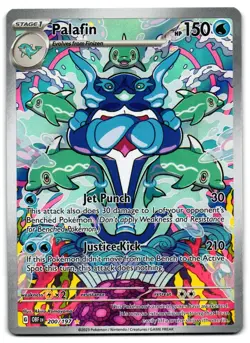 Palafin 200/197 - Pokemon TCG Obsidian Flames Illustration Rare 2023 - M/LP Card - Image 1