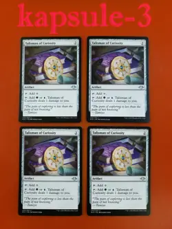 4x Talisman of Curiosity | Modern Horizons | MTG Magic Cards - Image 1