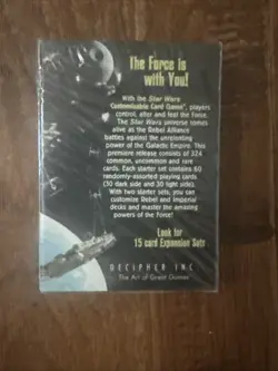 1995 Star Wars CCG Premiere LIMITED EDITION Starter Deck 60 Cards Factory Sealed - Image 2