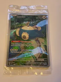Pokemon TCG Snorlax 051 Black Star Promo Sealed 151 Scarlet & Violet Holo Card - Image 1