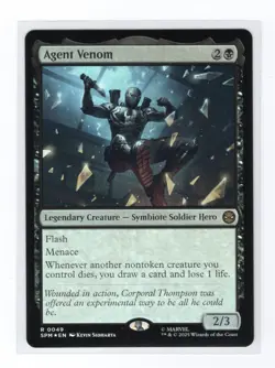 Agent Venom | Foil | NM | MTG | 0049 | Rare | SPM - Marvel's Spider-Man - Image 1