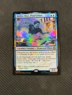 FOIL Hydro-Man, Fluid Felon SPM 0033 Rare Magic the Gathering Spider-Man - Image 1