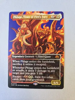Phlage, Titan Of Fire's Fury - Borderless - Modern Horizons 3 - LP MTG - Image 1