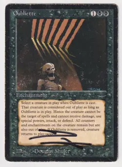 Signed Oubliette (Light) HP Arabian Nights Artist Douglas Shuler 1993 MTG Magic! - Image 1