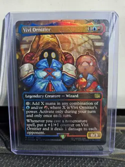 Vivi Ornitier (Borderless) (Chocobo Track Foil) (Magic The Gathering) Near Mint - Image 1