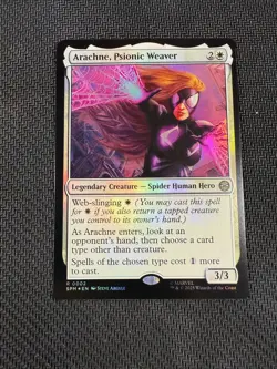 FOIL Arachne, Psionic Weaver SPM 0002 Rare MTG Marvel's Spider-Man - Image 1