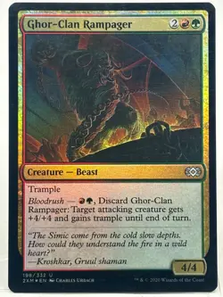 Ghor-Clan Rampager NM/M* FOIL Double Masters ENGLISH 198/332 mtg -UnltdCards - Image 1
