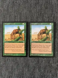 2x Rampant Growth - NM - Mirage - MTG Magic The Gathering - Image 1