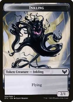 Inkling Token 10x - White / Black - Murphy Art - STX Strixhaven MTG Magic NM - Image 1
