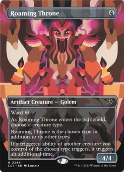 Roaming Throne (Borderless) R The Lost Caverns of Ixalan 344 NM - Image 1