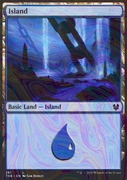 Island Theros Beyond Death Foil for sale online - Image 3