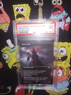MTG Lord of the Rings The Gathering BARAD-DUR 340 Showcase PSA 9 - Image 1