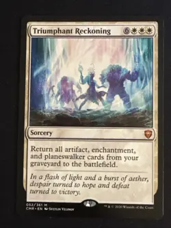 1x Triumphant Reckoning (052) Commander Legends LP MTG Magic the Gathering x1 - Image 1