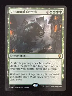 1x MTG Unnatural Growth (Foil) - Innistrad Remastered (INR) #223 - Magic - Image 1
