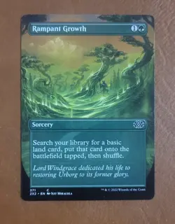 NM Borderless Rampant Growth #371 Double Masters 2022 2X2 - Image 1