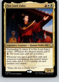 Fire Lord Zuko Avatar: The Last Airbender Regular - Image 1