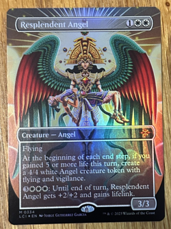 MTG Lost Caverns Of Ixalan, Resplendent Angel - Borderless Foil - Image 1