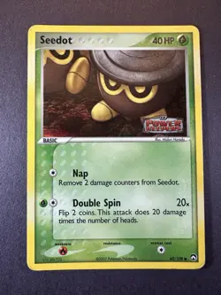 Seedot 60/108 EX Power Keepers Reverse Holo Stamped Pokemon Card MP FREE SHIP - Image 1