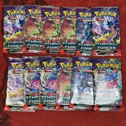 POKEMON TCG! 12x SV Temporal Forces BOOSTER PACK SEALED BRAND NEW - Image 1