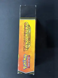 POKEMON TCG Tapu Koko Pin Collection Factory Sealed Box-3 Booster Packs,Pin,Foil - Image 3