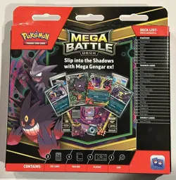 Pokemon TCG Mega Battle Deck Mega Gengar EX | MEP027 Promo |FACTORY SEALED - Image 2