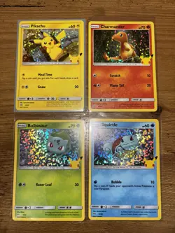 Pokemon McDonald’s 2021 HOLO Pikachu, Squirtle, Charmander, Bulbasaur PromoCards - Image 1