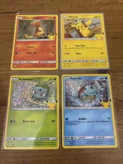 Pokemon McDonald’s 2021 HOLO Pikachu, Squirtle, Charmander, Bulbasaur PromoCards - Image 3