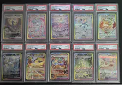 PSA 10-9 SET INDONESIA POKEMON TERASTAL FESTIVAL SAR EEVEELUTIONS SEQUENTIAL SET - Image 1