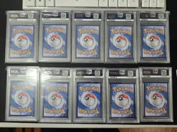 PSA 10-9 SET INDONESIA POKEMON TERASTAL FESTIVAL SAR EEVEELUTIONS SEQUENTIAL SET - Image 2