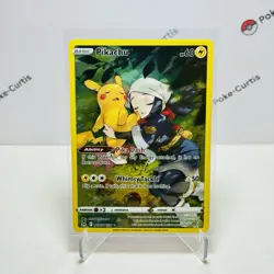 Pikachu TG05/TG30 Ultra Rare Pokemon TCG Lost Origin Trainer Gallery NM - Image 3
