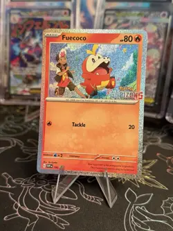 Fuecoco SVP 192 Black Star Promo Pokemon Horizons Stamp Pokemon TCG Stamped - Image 1
