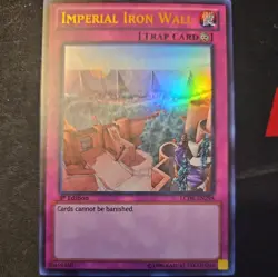 Yugioh Imperial Iron Wall 1st Edition Ultra Rare LCJW-EN298 NM - Image 1
