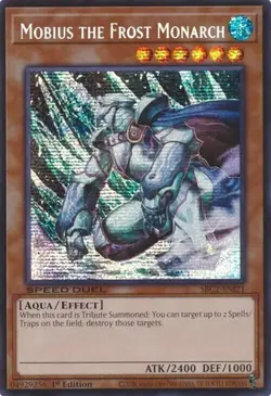 MOBIUS THE FROST MONARCH SECRET RARE SBC2-ENI21 LIGHT PLAY YUGIOH - Image 1