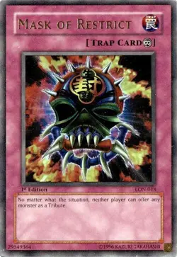 Mask of Restrict LON-018 Yu-Gi-Oh! TCG NM - Image 1
