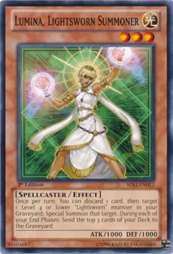 Yugioh! MP Lumina, Lightsworn Summoner - SDLI-EN012 - Common - 1st Edition Moder - Image 1