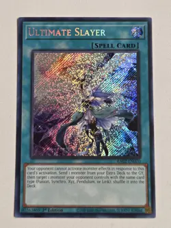 Ultimate Slayer RA02-EN070 Secret Rare Yugioh 25th Anniversary Rarity Collection - Image 1