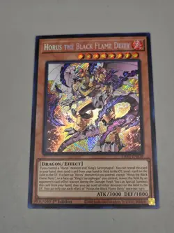 Yugioh! Horus the Black Flame Deity - PHNI-EN018 - Secret Rare - 1st Edition NM - Image 2