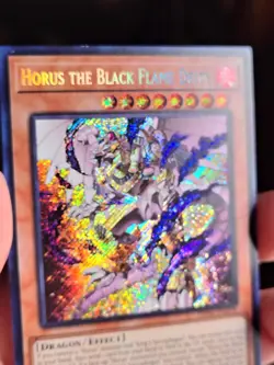 Yugioh! Horus the Black Flame Deity - PHNI-EN018 - Secret Rare - 1st Edition NM - Image 3