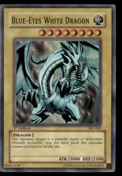 Blue-Eyes White Dragon Super Rare Starter Deck: Kaiba Evolution SKE-001 LP - Image 1