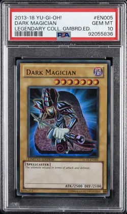 2013-2018 YU-GI-OH! LEGEND COLL GAMEBOARD ED #EN005 DARK MAGICIAN PSA 10 - Image 1