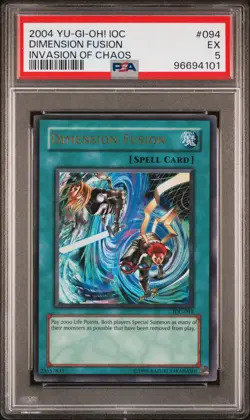 Yu-Gi-Oh! - Invasion of Chaos Dimension Fusion 2004 IOC-094 Unlimited PSA 5 - Image 1