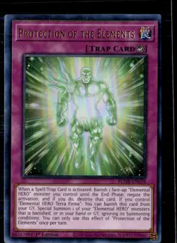 Yugioh Protection of the Elements Ultra BLMR-EN038 1st Ed LP - Image 1