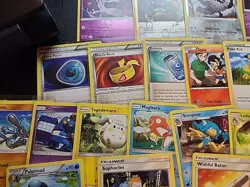 Small Yellow Boarded Pokemon Card Lot Regular, Holo, And Reverse Holo Nm - Image 5