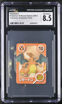 2007 Pokemon W Board Game Character Card Charizard POP 1 None Higher CGC 8.5 - Image 1