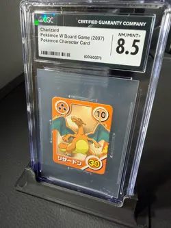 2007 Pokemon W Board Game Character Card Charizard POP 1 None Higher CGC 8.5 - Image 3