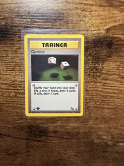 GAMBLER Fossil Series POKEMON Non-Holo 1st Edition 1999 Trading Card 60/62 - Image 1