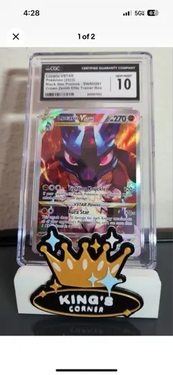Lucario VSTAR SWSH291 SWSH: Crown Zenith ETB Promo Card - Image 3