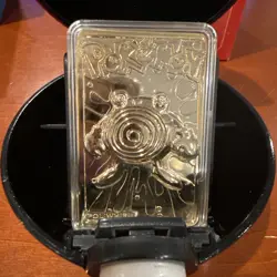 23k Gold Pokemon Poliwhirl 1999 Burger King card and poke ball - Image 3