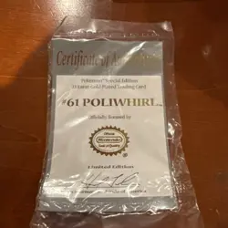 23k Gold Pokemon Poliwhirl 1999 Burger King card and poke ball - Image 5